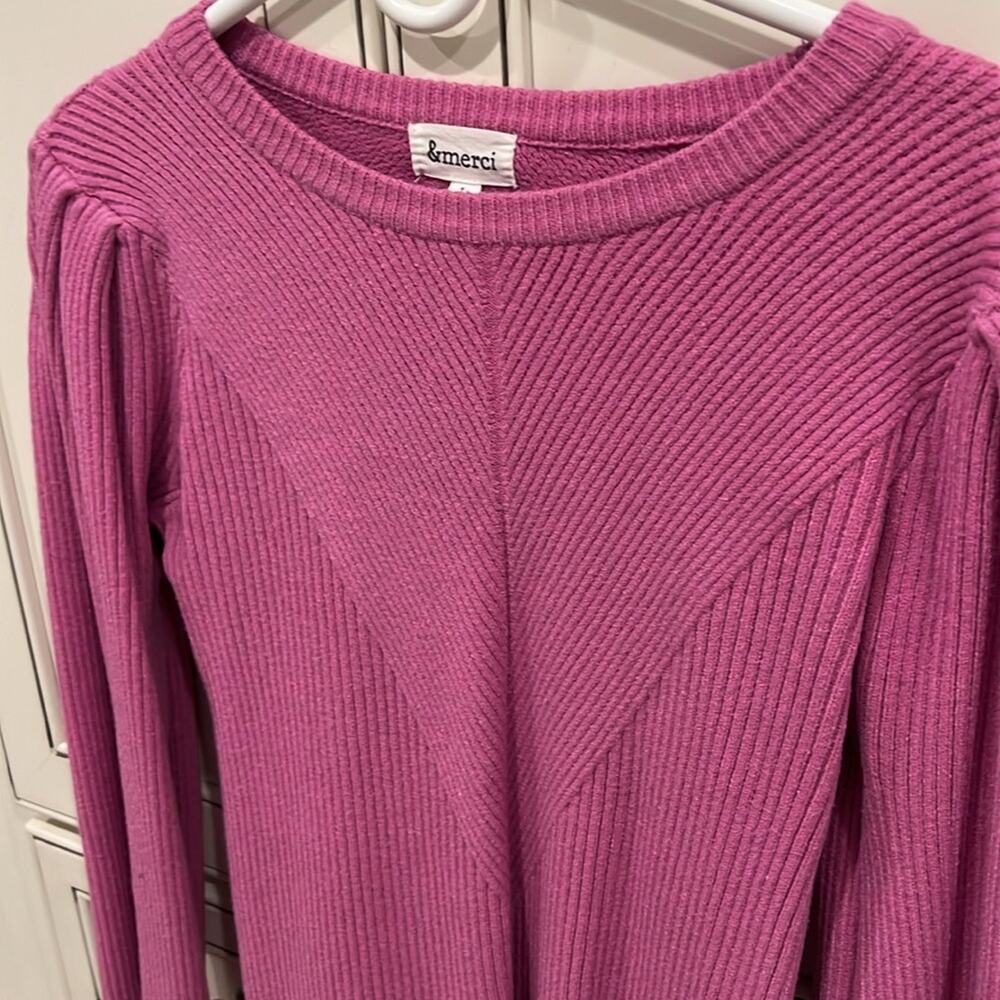 🔥🔥FIRE SALE🔥🔥 &MERCI pretty pink sweater - Picture 2 of 9
